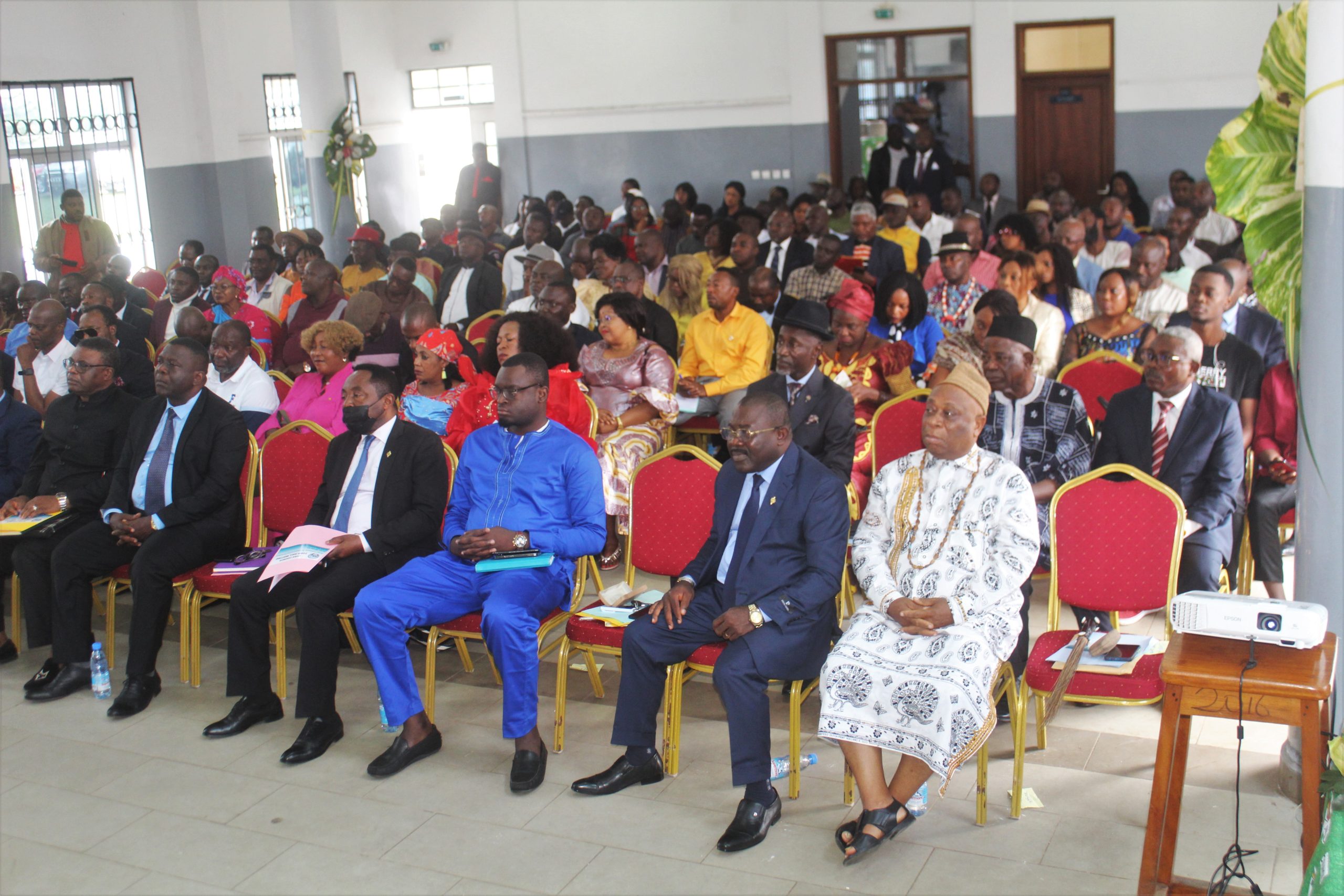 Buea council and stakeholders in a town hall meeting.2